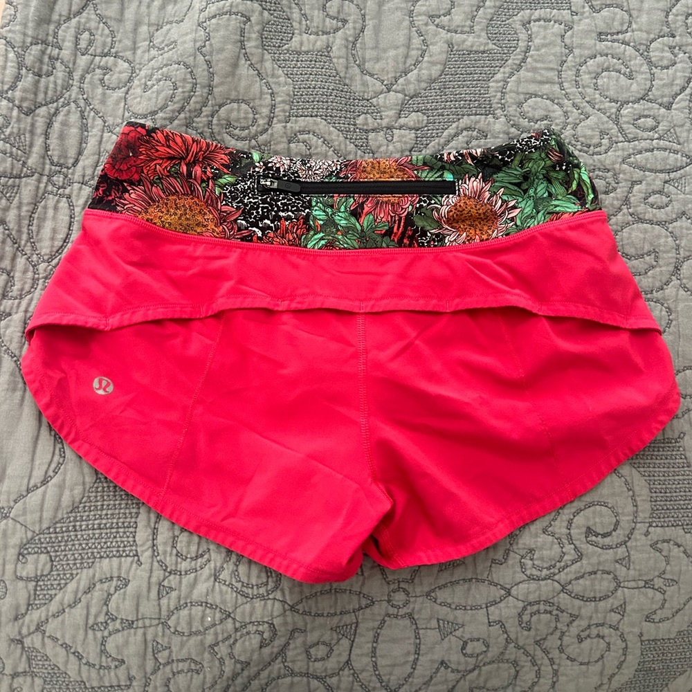 limited edition lululemon speed up shorts